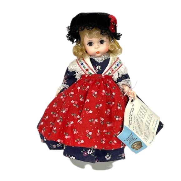 Madame Alexander restrung 8" Germany doll with stand - Picture 1 of 7